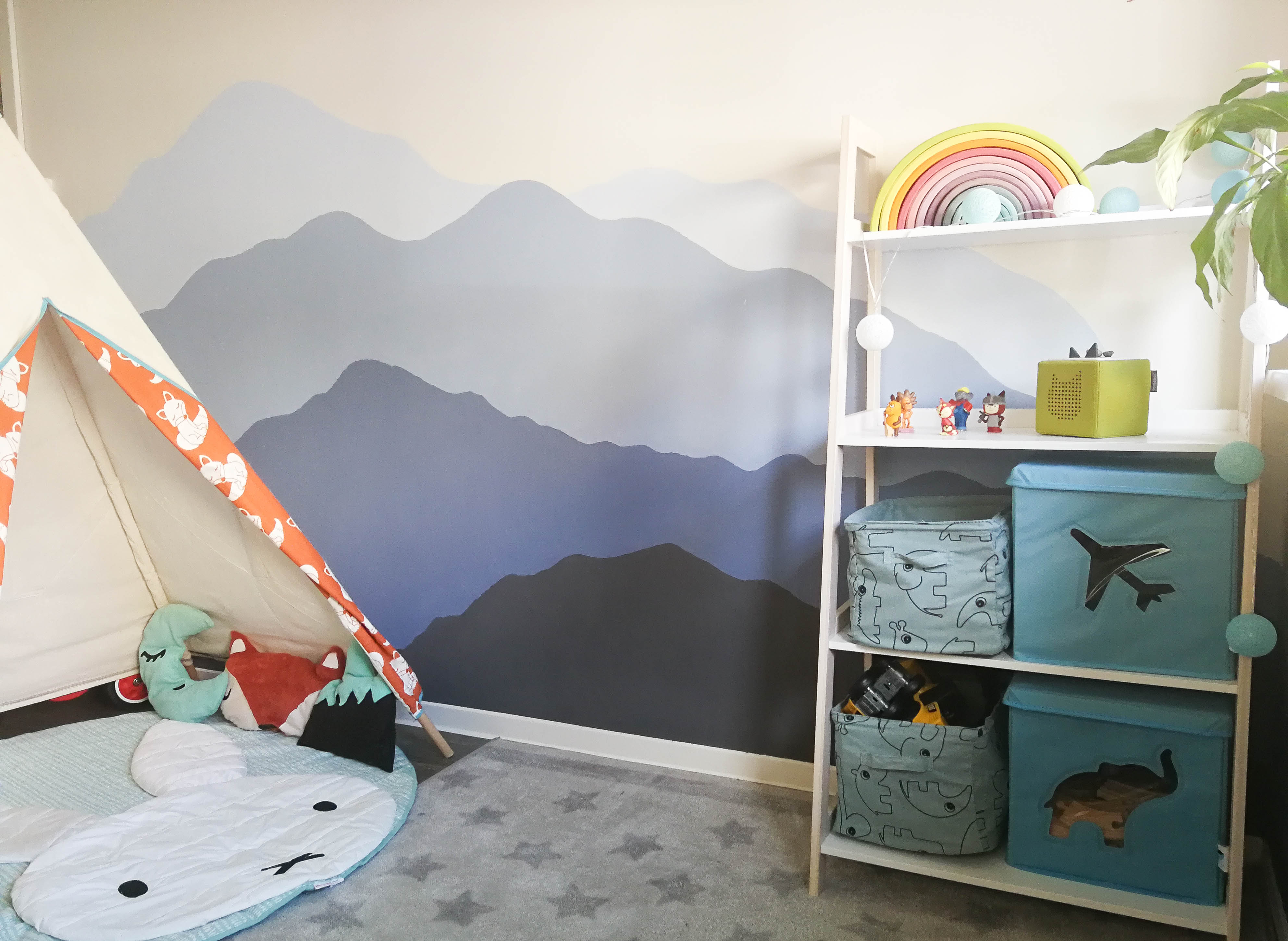 Kinderzimmer Berglandschaft malen